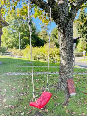 Ein Garten an der Unterkunft Glücksfleckerl