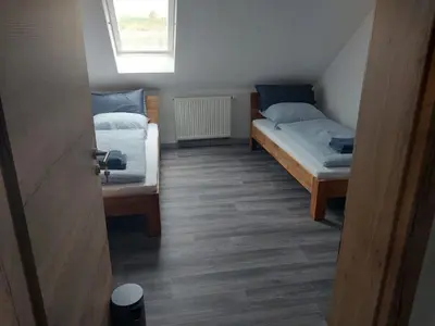 Ein Bett oder Betten in einem Zimmer der Unterkunft Stefanshof Neunburg