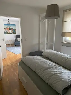 Ein Bett oder Betten in einem Zimmer der Unterkunft Apartment im Herzen von Thurnau