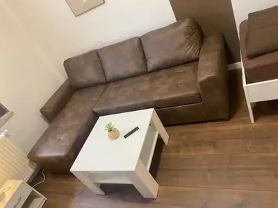 Ein Sitzbereich in der Unterkunft FeWo Wieko Plauen H1 3 OG links Family Appartement XL