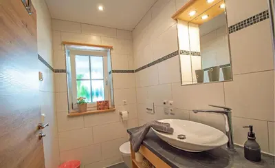 Ein Badezimmer in der Unterkunft Ferienhaus Benedikt