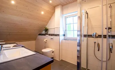 Ein Badezimmer in der Unterkunft Ferienhaus Benedikt