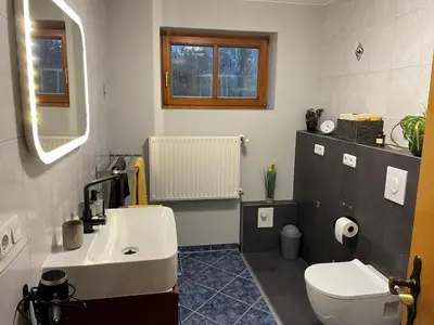 Ein Badezimmer in der Unterkunft Schwarzachtal Oase