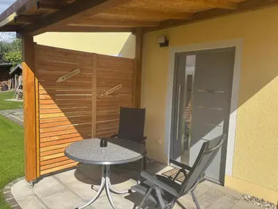 Ein Patio oder anderer Außenbereich in der Unterkunft Schwarzachtal Oase