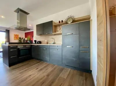 Küche/Küchenzeile in der Unterkunft Ferienwohnung Felix