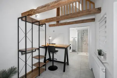 Grundriss der Unterkunft myminiaparts Gemütliches Studio mit Arbeitsplatz