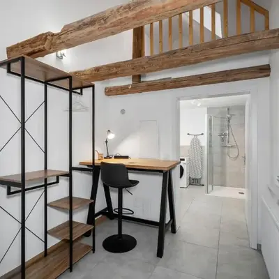 myminiaparts Gemütliches Studio mit Arbeitsplatz