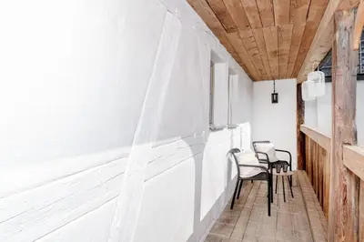 Ein Sitzbereich in der Unterkunft Ferienwohnung Mühlbachgasse 9