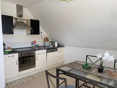 Küche/Küchenzeile in der Unterkunft Ferienwohnung Familie Augustin
