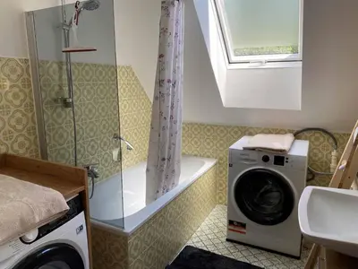 Ein Badezimmer in der Unterkunft Ferienwohnung Familie Augustin