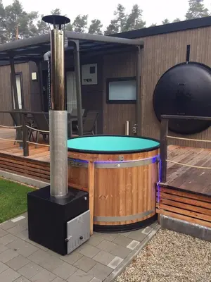 Grundriss der Unterkunft Mobilheim am Murner See - privater Badezuber & Grill