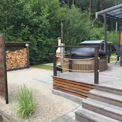 Grundriss der Unterkunft Mobilheim am Murner See - privater Badezuber & Grill