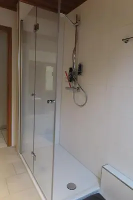 Ein Badezimmer in der Unterkunft Ferienwohnung Lichtblau