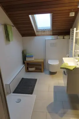 Ein Badezimmer in der Unterkunft Ferienwohnung Lichtblau