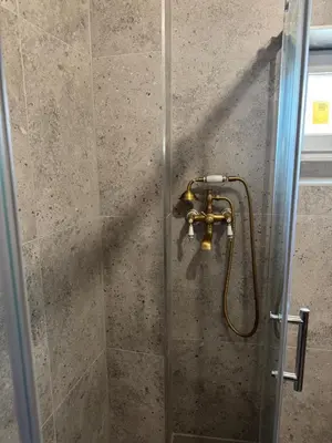 Ein Badezimmer in der Unterkunft Haus mit Herz