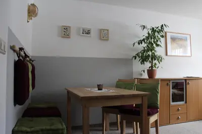 Küche/Küchenzeile in der Unterkunft Pension Schanzenblick