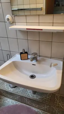 Ein Badezimmer in der Unterkunft Landliebe Ferienwohnung