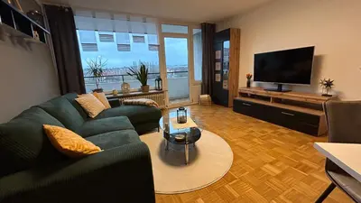 TV/Unterhaltungsangebot in der Unterkunft Gemütliches Apartment mit Balkon und Parkplatz im Zentrum