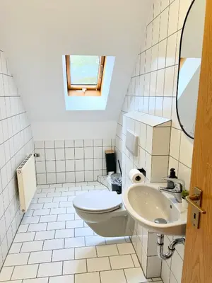 Ein Badezimmer in der Unterkunft Ferienwohnung Härtl