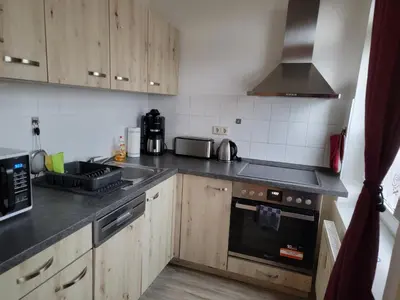 Küche/Küchenzeile in der Unterkunft Ferienwohnung kopp in Plauen