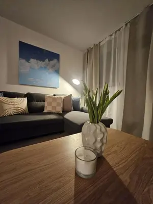Ein Sitzbereich in der Unterkunft Mia mit Bayerns Charme und privater Sauna