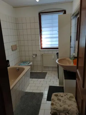 Ein Badezimmer in der Unterkunft Gastarbeiter , Monteur, Wohnungen