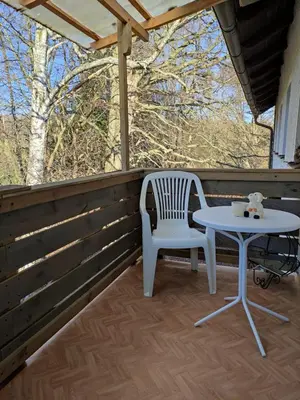 Ein Balkon oder eine Terrasse in der Unterkunft Gastarbeiter , Monteur, Wohnungen