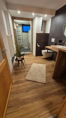 Ein Badezimmer in der Unterkunft NEU! Gemütliche Ferienwohnung 