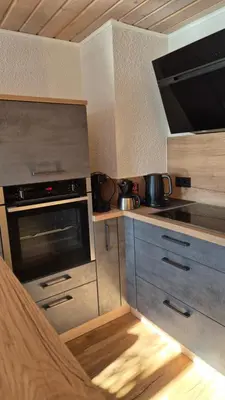 Küche/Küchenzeile in der Unterkunft NEU! Gemütliche Ferienwohnung 