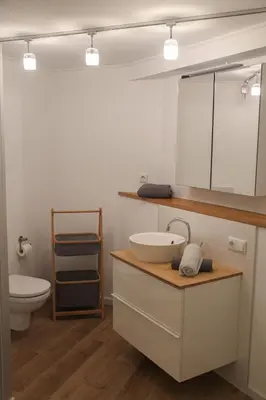 Ein Badezimmer in der Unterkunft Ferienwohnung Küffner
