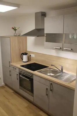 Küche/Küchenzeile in der Unterkunft Ferienwohnung Küffner