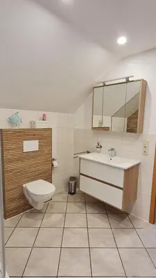 Ein Badezimmer in der Unterkunft Campingplatz Jurahöhe