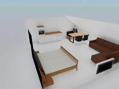Ein Sitzbereich in der Unterkunft Campingplatz Jurahöhe