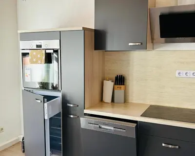 Küche/Küchenzeile in der Unterkunft Apartment Sofia
