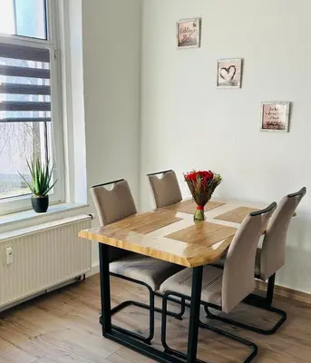 Ein Sitzbereich in der Unterkunft Apartment Sofia