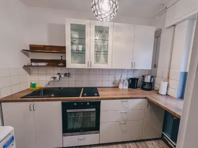 Küche/Küchenzeile in der Unterkunft Sali Homes - SM0 charming Apartment short walk from city center of Bayreuth