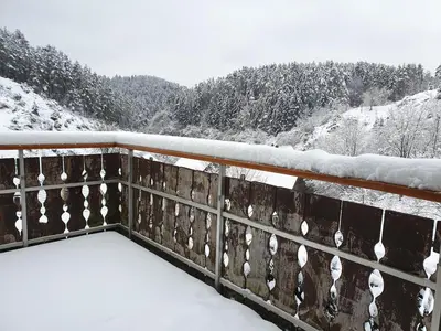 Hanghaus in Alleinlage - WE basement im Winter