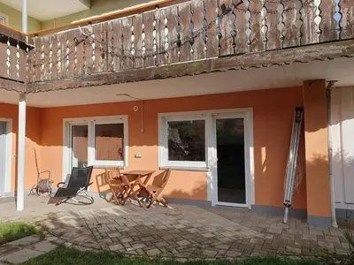 Ein Balkon oder eine Terrasse in der Unterkunft Hanghaus in Alleinlage - WE basement