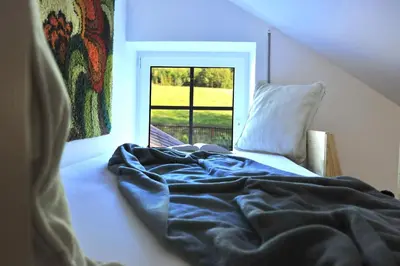 Ein Bett oder Betten in einem Zimmer der Unterkunft Exklusives Ferienhaus 