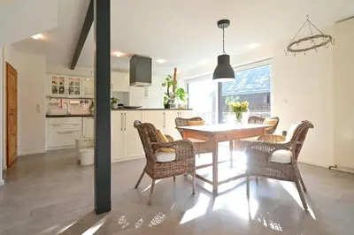 Küche/Küchenzeile in der Unterkunft Ferienwohnung Scharfenberg