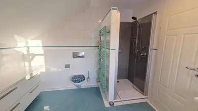 Ein Badezimmer in der Unterkunft Ferienwohnung Dirscherl
