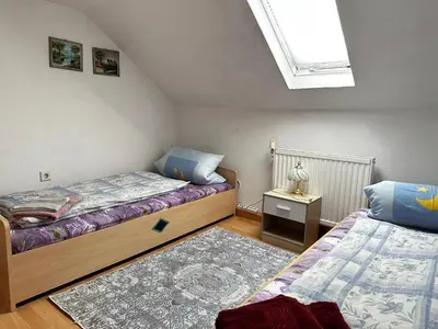 Ein Bett oder Betten in einem Zimmer der Unterkunft Wohnung für Monteure & Handwerker
