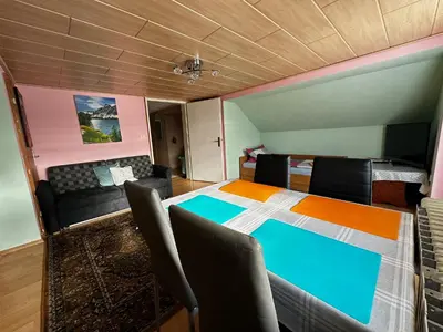 Ein Bett oder Betten in einem Zimmer der Unterkunft Wohnung für Monteure & Handwerker