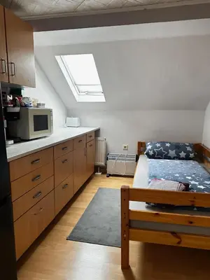 Küche/Küchenzeile in der Unterkunft Wohnung für Monteure & Handwerker
