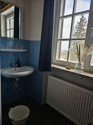 Ein Badezimmer in der Unterkunft Marktredwitzer Haus
