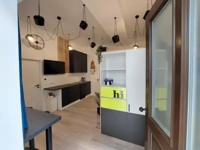Küche/Küchenzeile in der Unterkunft Stylische 40 qm im Erdgeschoss mitten in der Altstadt