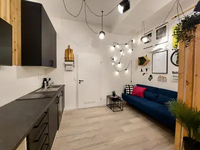 Küche/Küchenzeile in der Unterkunft Stylische 40 qm im Erdgeschoss mitten in der Altstadt