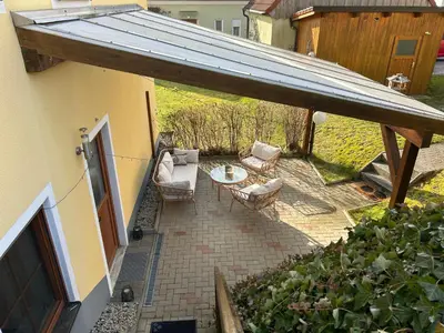 Ein Garten an der Unterkunft Ferienwohnung Michaela