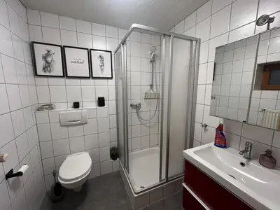Ein Badezimmer in der Unterkunft Ferienwohnung Michaela