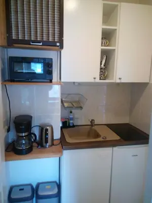 Küche/Küchenzeile in der Unterkunft Ferienwohnung Im Wiesenthal